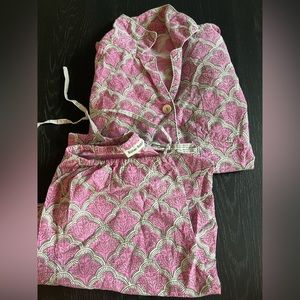 Roller Rabbit NWOT long purple pajamas size small